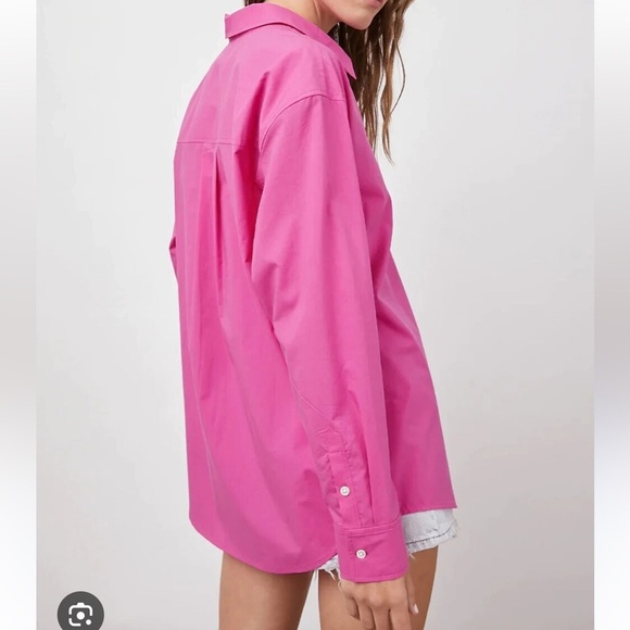 Rails Arlo Button Down Blouse Azalea New with Tags! - Picture 4 of 12